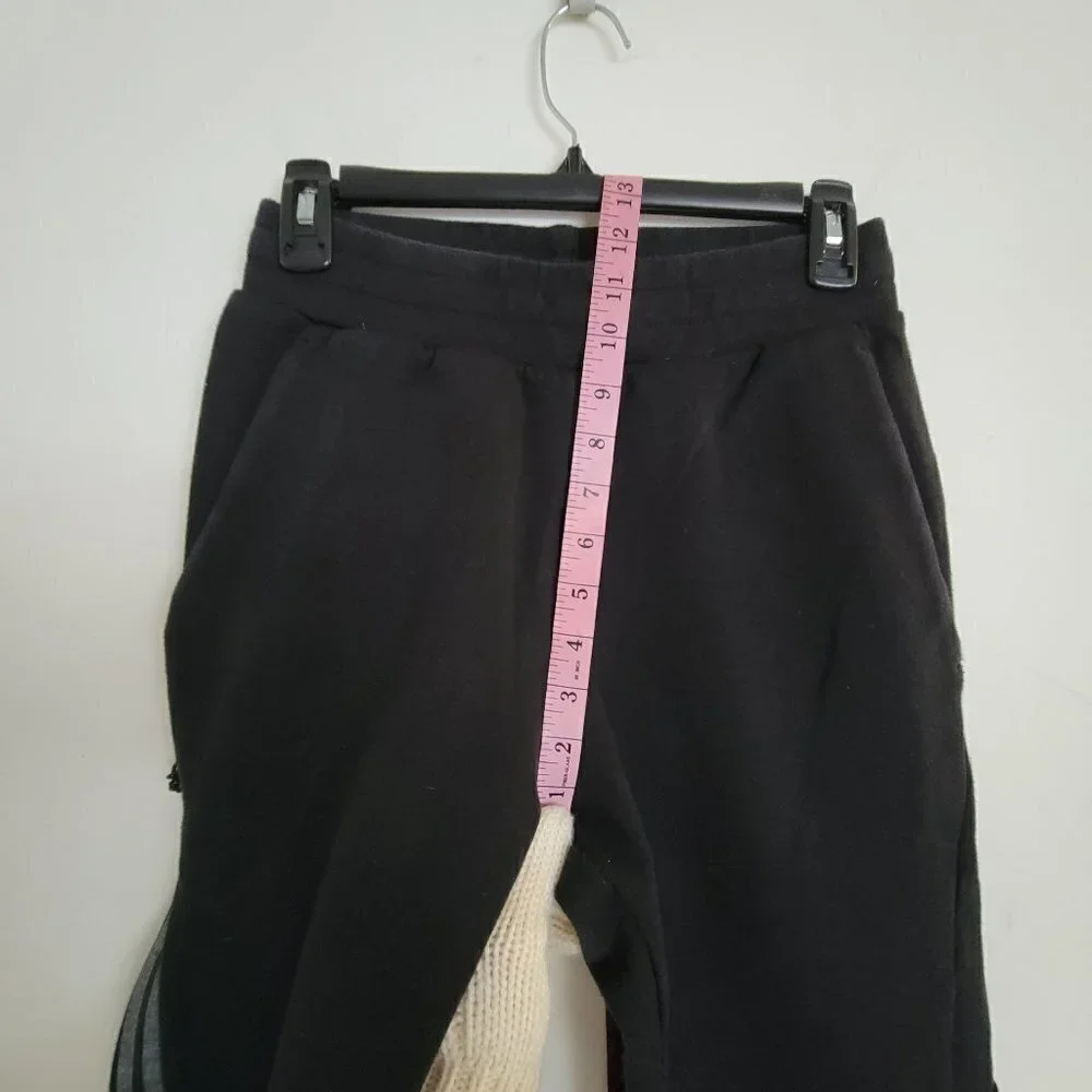 Champion Black Drawstring Elastic Waist Pull On Long Sweatpants Joggers Sz Small